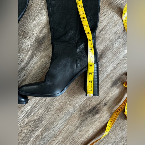 Mango Mer Leather Knee High Boots Size 9.5(40) NEW - Picture 13 of 14